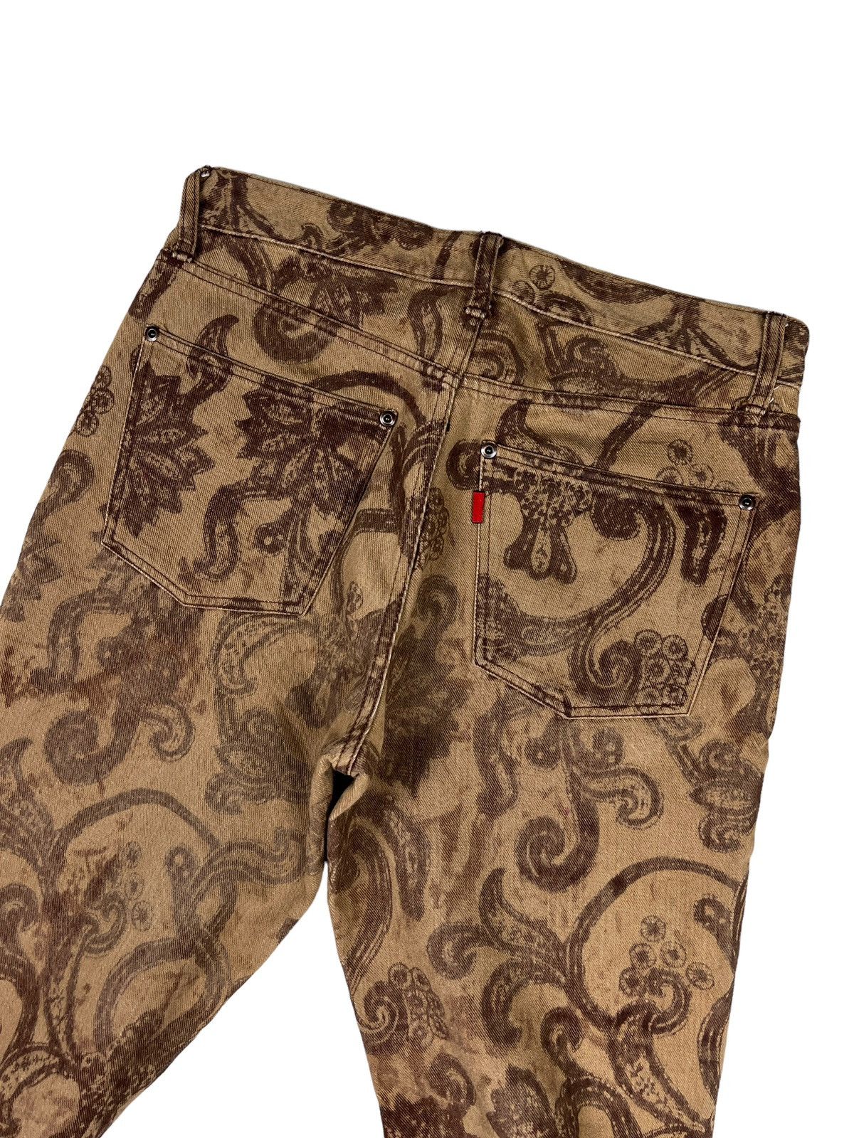 Yoshiyuki Konishi Yoshiyuki Konishi Paisley Printed Denim Size US 31 - 6 Thumbnail
