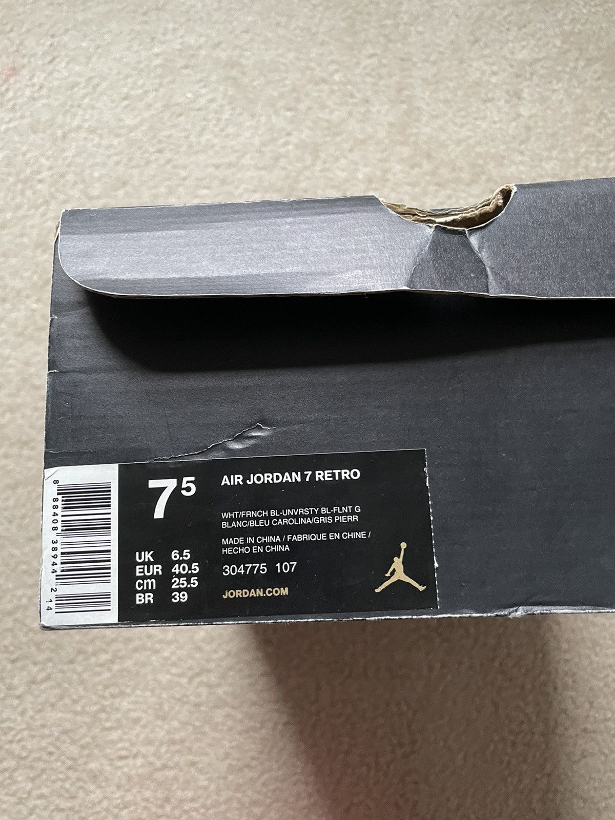 Jordan Brand × Nike Air jordan retro 7 French blues (2015) Size US 7.5 / EU 40-41 - 2 Thumbnail