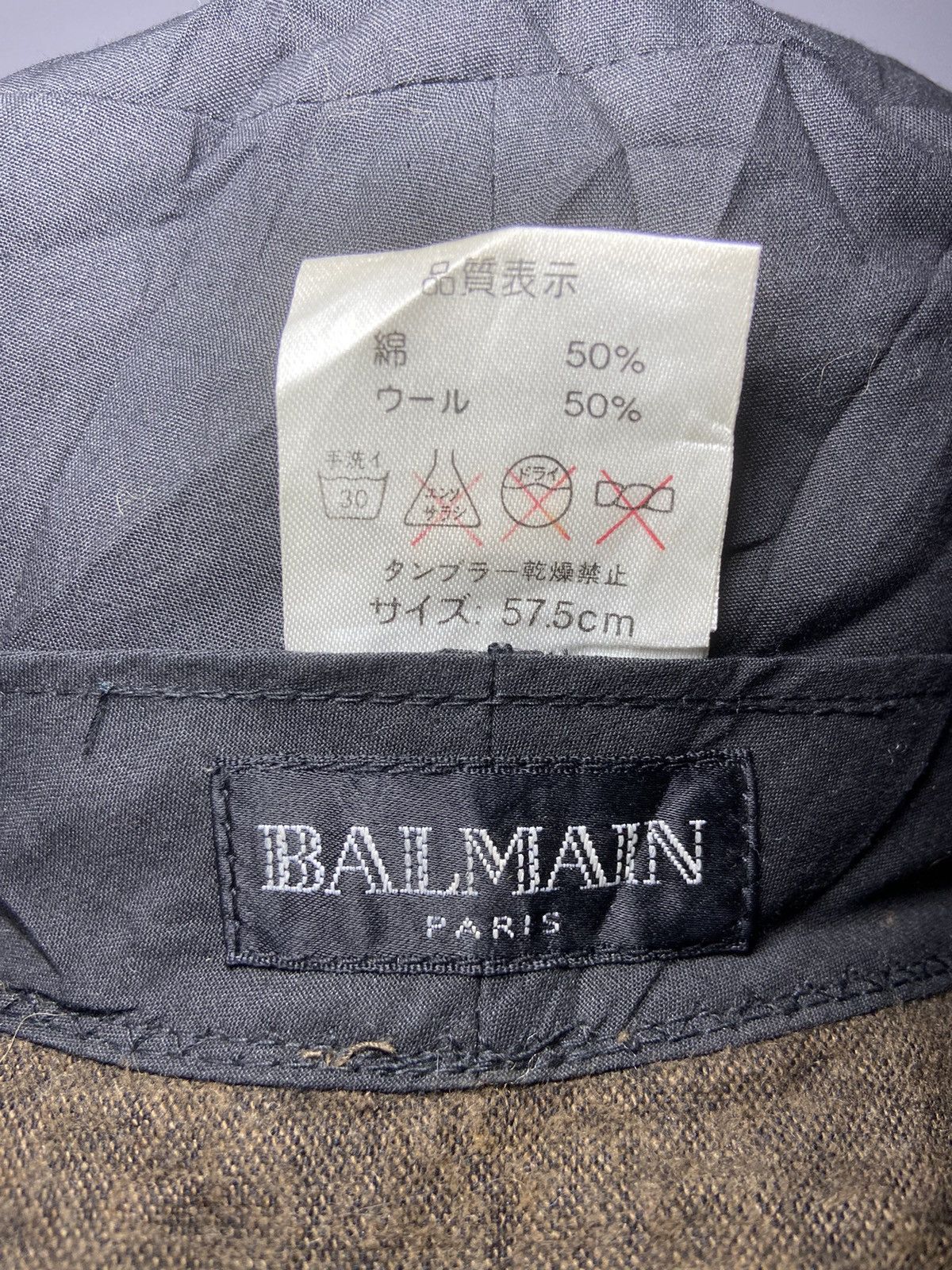 Balmain × Designer BALMAIN PARIS VINTAGE BUCKET HAT Size ONE SIZE - 11 Thumbnail