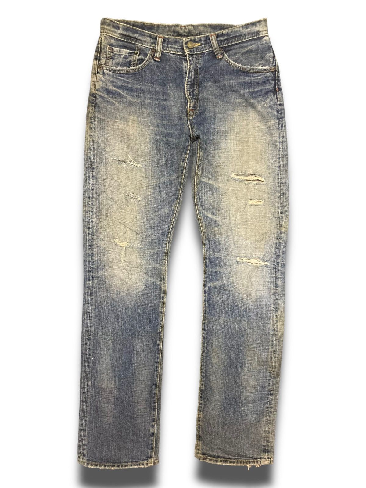 Japanese Brand × Vintage Vintage 90s Japanese Straight Cut Kaihara Jeans Size US 32 / EU 48 - 1 Thumbnail