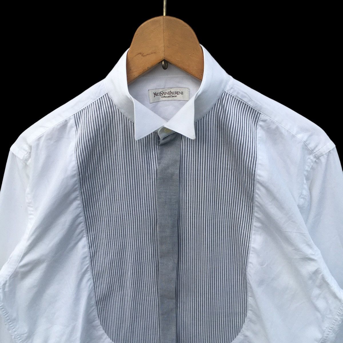 Yves Saint Laurent Vtg Yves Saint Laurent Chemises Tux Button Ups Sz 38 Size US M / EU 48-50 / 2 - 2 Thumbnail