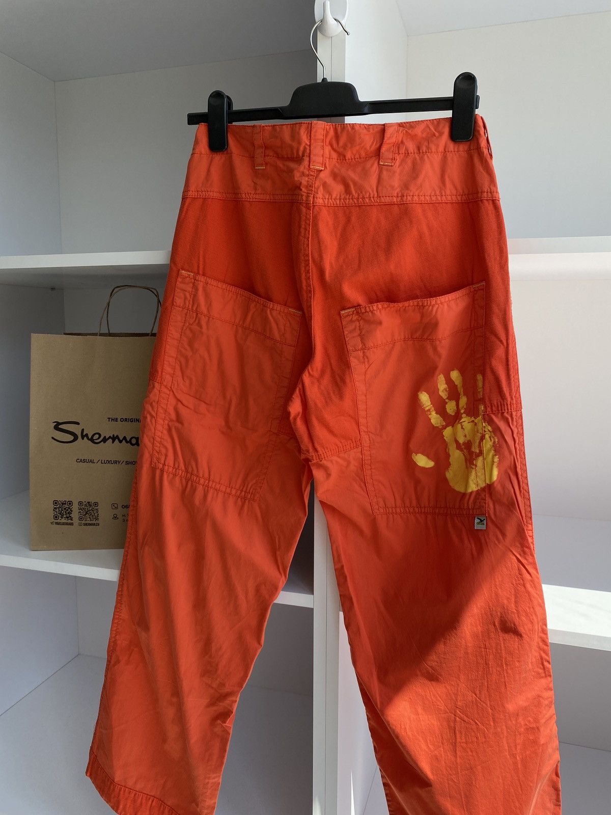 Vintage Salewa Pants Mens Orange Hiking Track Pants Outdoor Wear Size US 30 / EU 46 - 1 Thumbnail