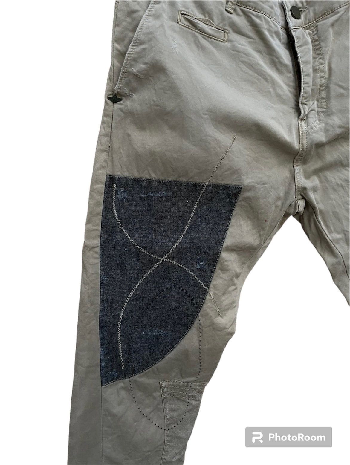 Zara (A63). RARE ZARA MAN DENIM COUTURE PATHWORK PANTS Size US 35 - 4 Thumbnail