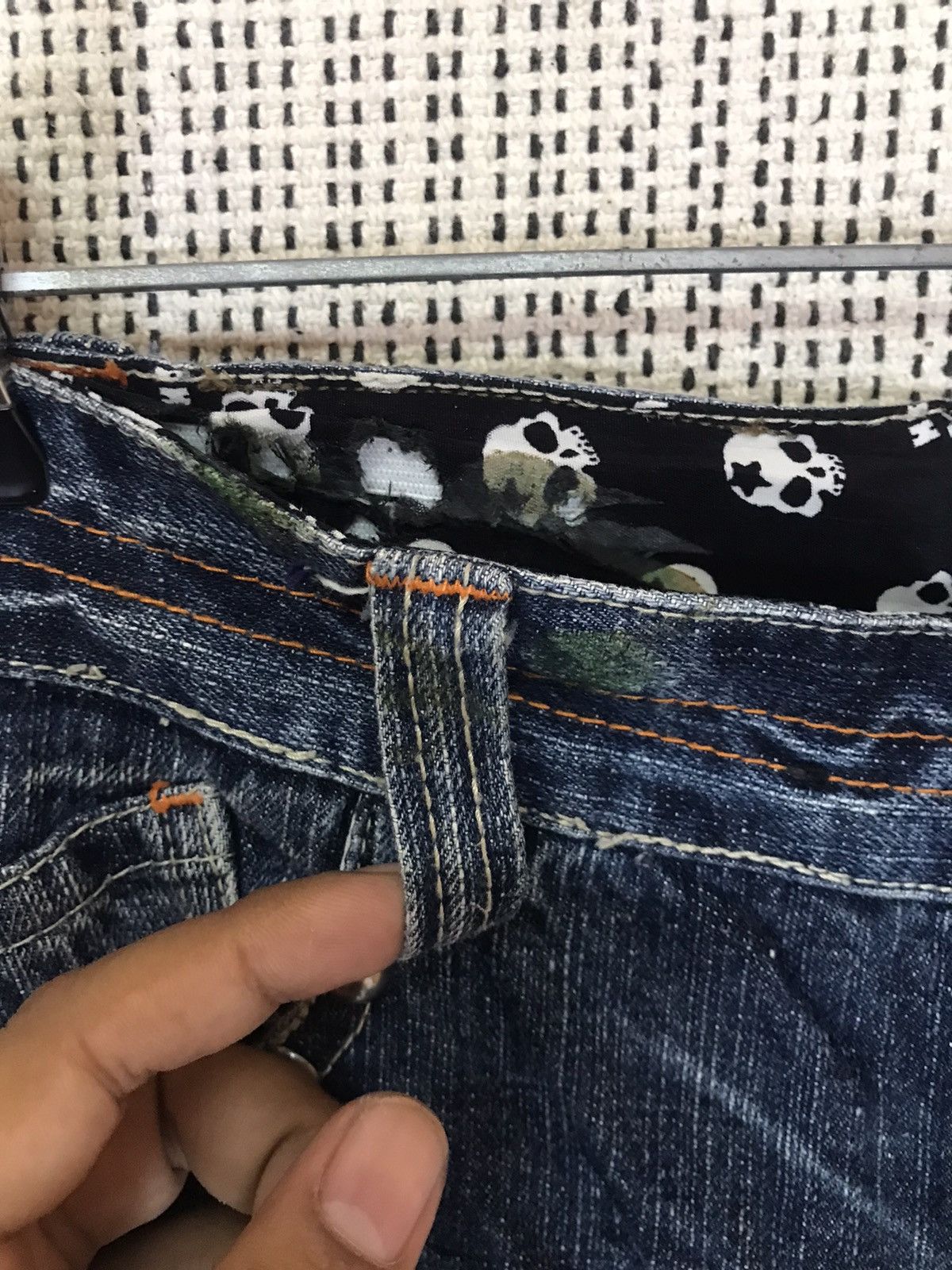Japanese Brand × Other × Seditionaries 🔥FLARED🔥JAPANASE BRAND BA-TSU STUDIO SKULLS DENIM ‼️ Size US 30 / EU 46 - 6 Thumbnail