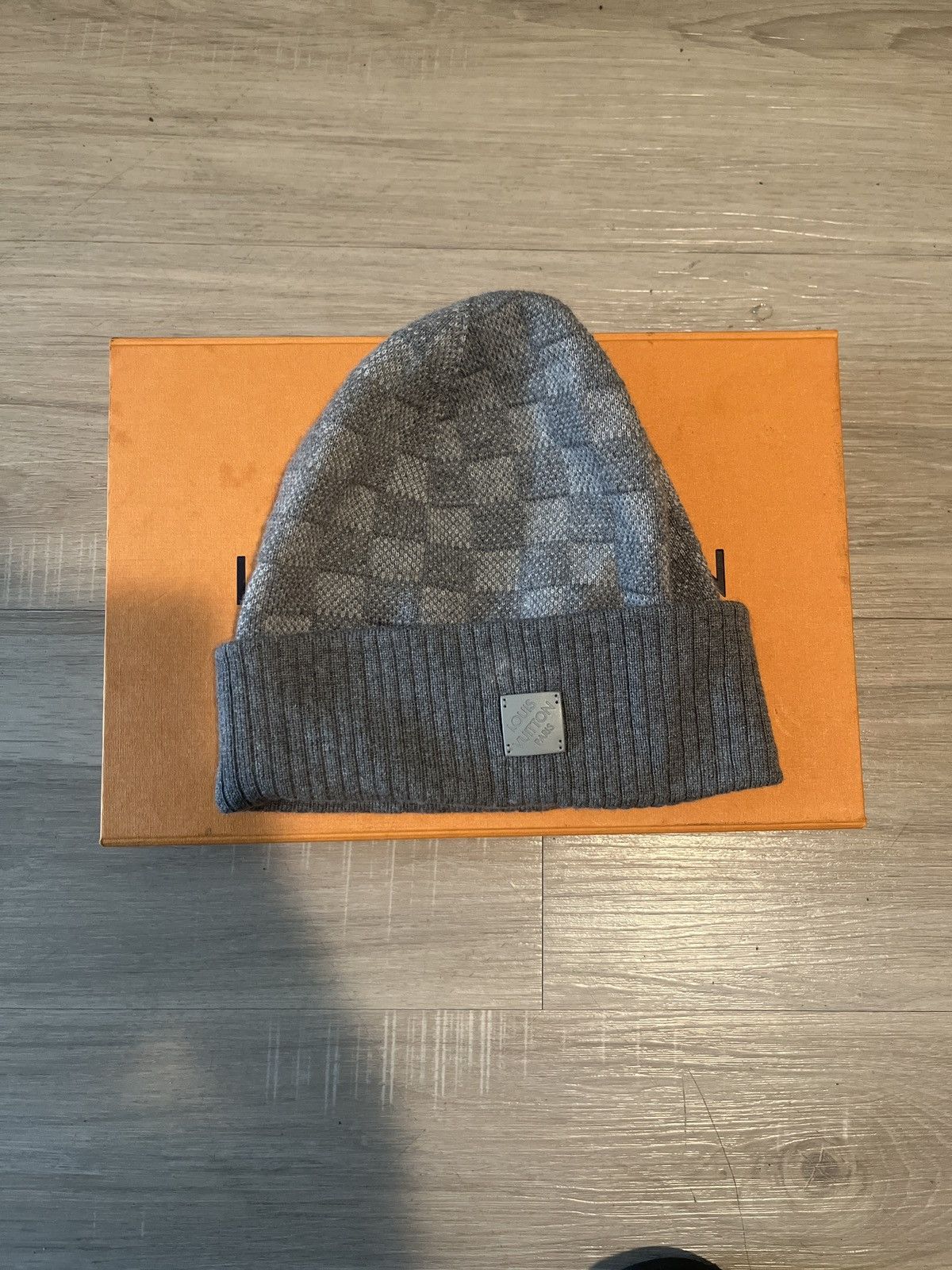 Louis Vuitton Beanie Gently Worn One Size Grey/