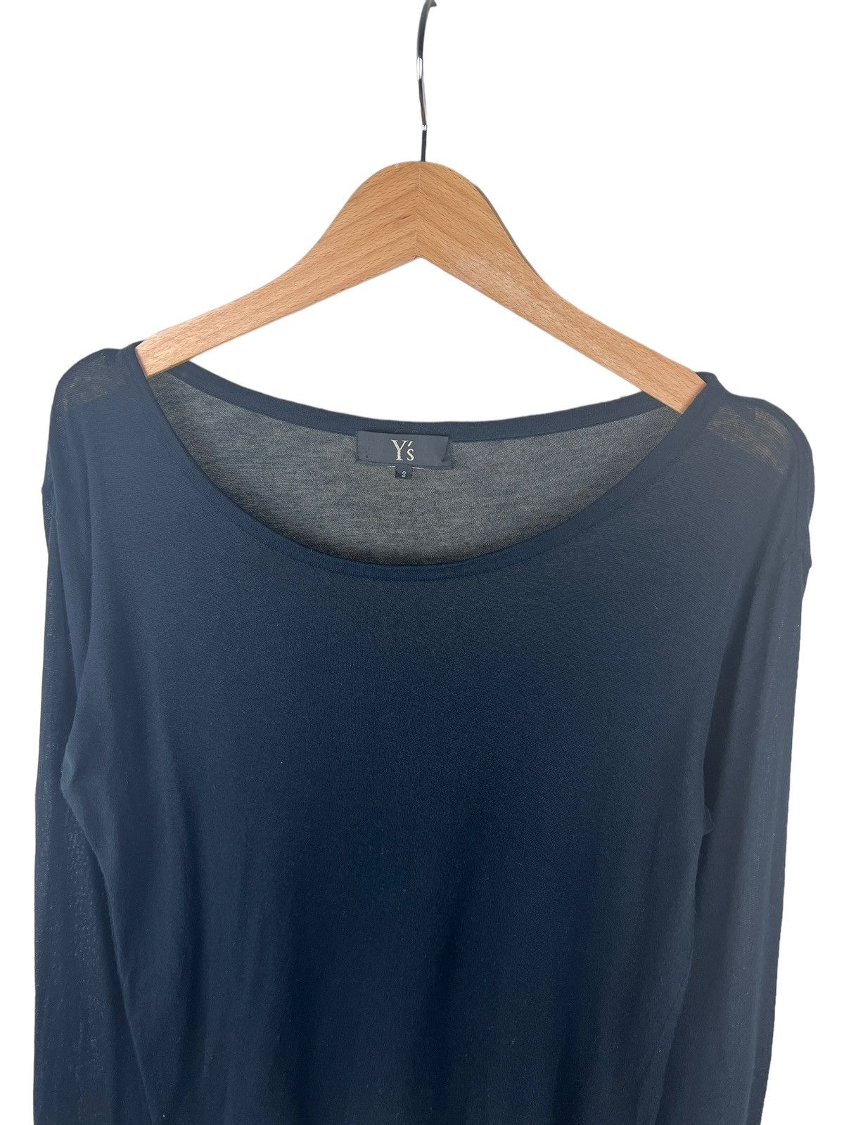 Yohji Yamamoto Y’s Yohji Yamamoto Boat Neck Paper Thin Shirt Size M / US 6-8 / IT 42-44 - 4 Thumbnail