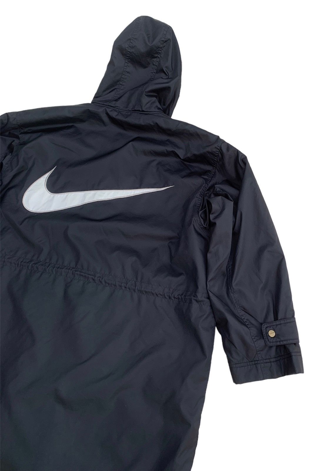 Nike × Vintage VINTAGE NIKE BIG LOGO SHERPA LINED LONG HOODIE JACKET Size US M / EU 48-50 / 2 - 4 Thumbnail