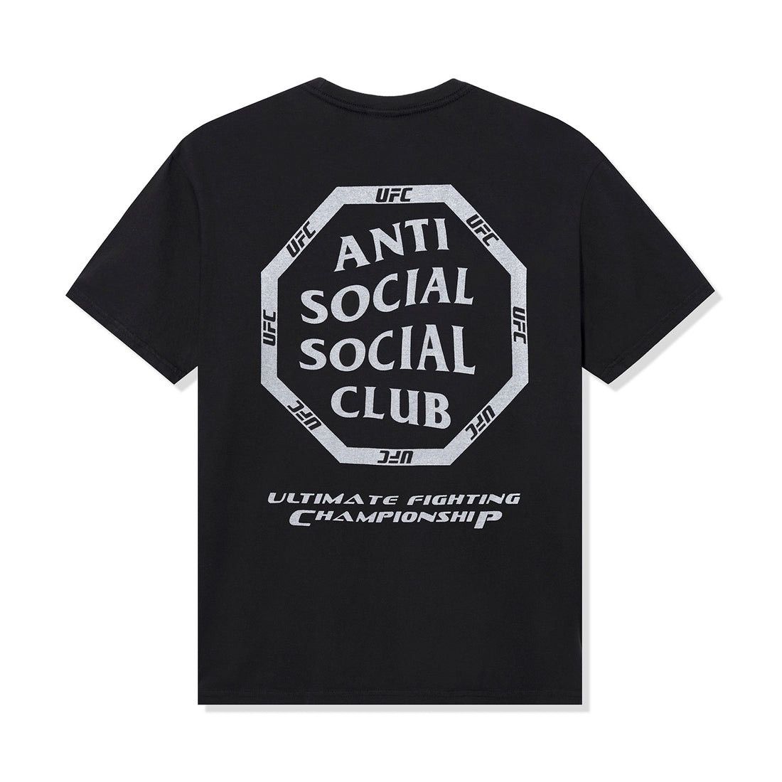 Image of Anti Social Social Club x Ufc Antisocial Social Club X Ufc Ultimatum Ring Tee in Black (Size 2XL)