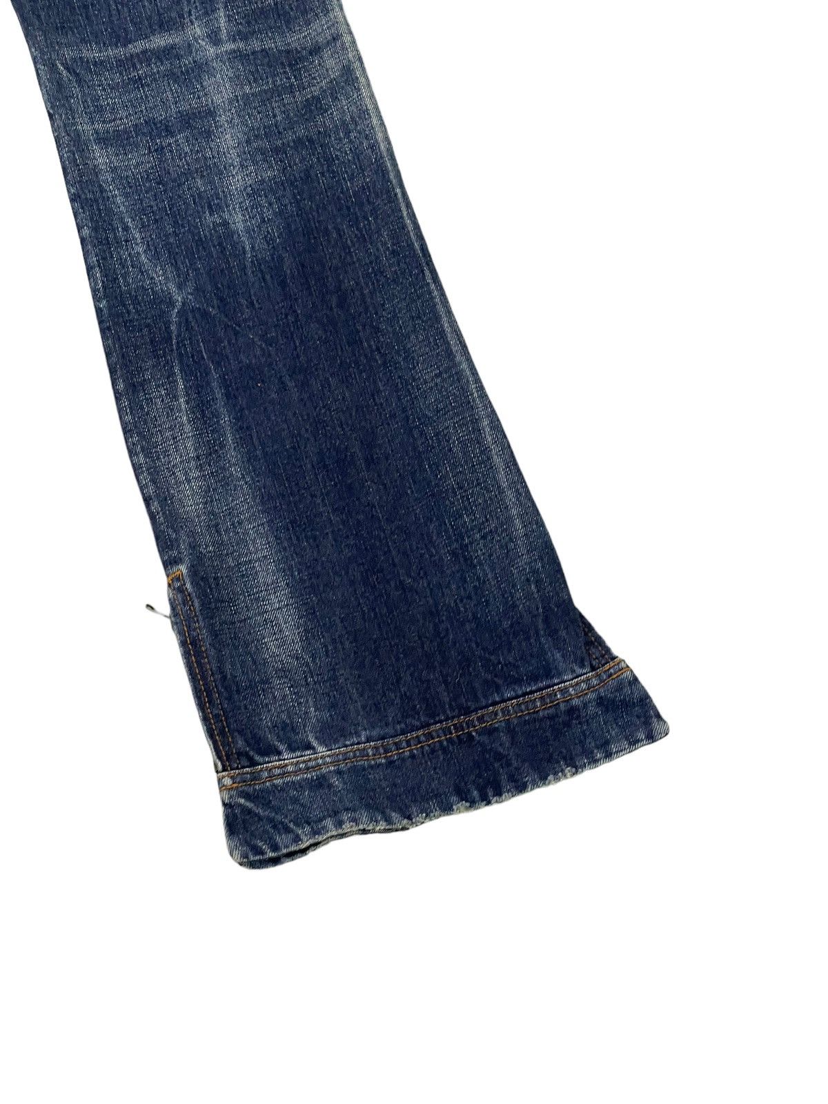 Japanese Brand Flare Jeans Rico Japan Distress Faded Low Rise Boot Cut 6🟦1 Size US 30 / EU 46 - 14 Thumbnail