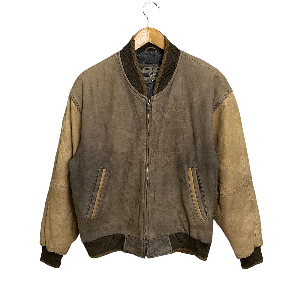 Vintage Vintage Varsity Leather Jacket Size US M / EU 48-50 / 2 - 1 Thumbnail