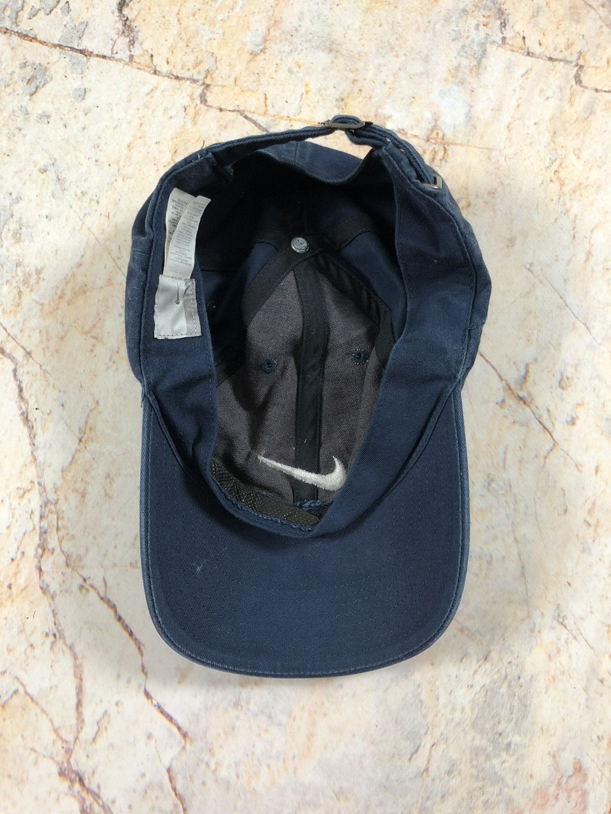 Nike × Vintage Nike vintage blue logo cap Size ONE SIZE - 7 Thumbnail