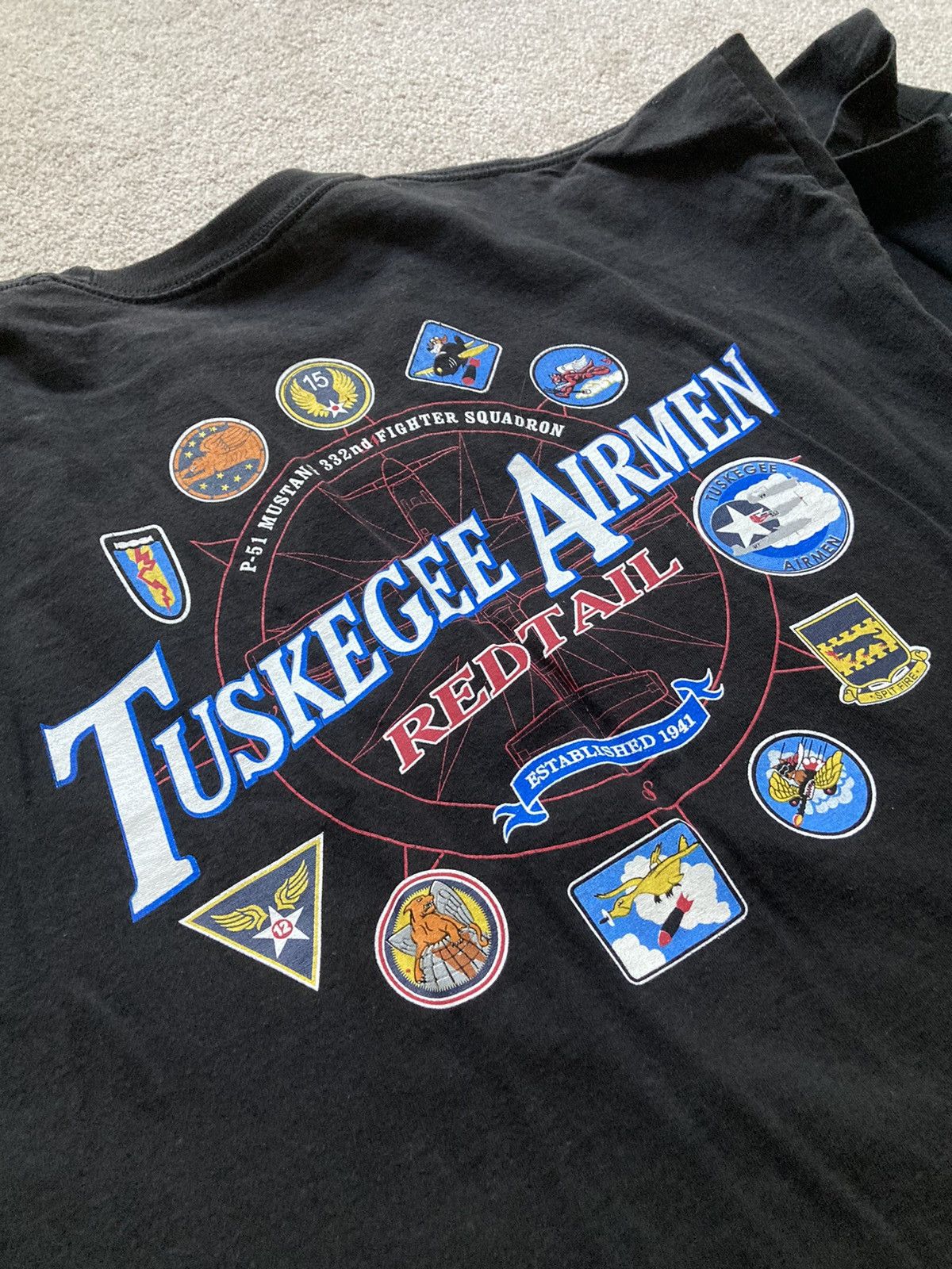 Vintage Vintage Tuskegee Airmen Graphic T-Shirt Size US XXL / EU 58 / 5 - 5 Thumbnail