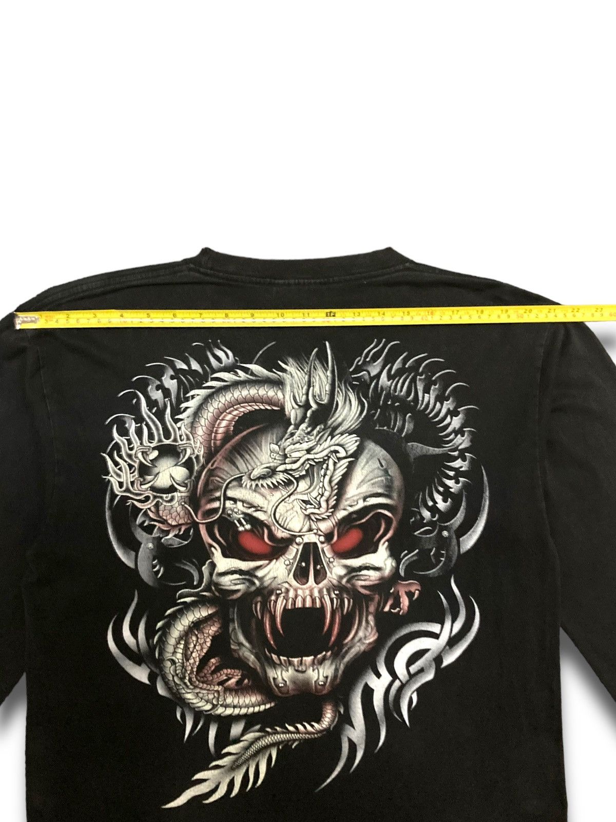 Seditionaries × Vintage Vintage Skull Head & Dragon Long Sleeve Tshirt Size US L / EU 52-54 / 3 - 16 Thumbnail