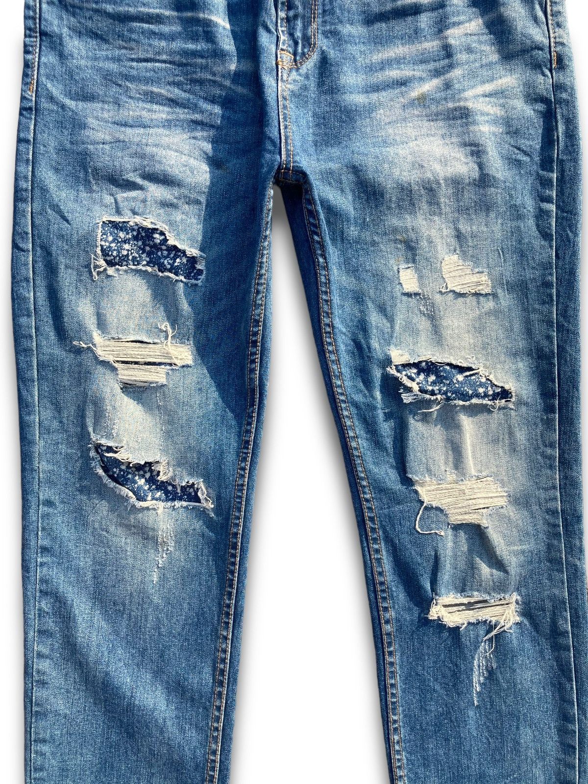 Japanese Brand Archival Like Kapital Distressed Japanese Jeans Size US 31 - 3 Thumbnail