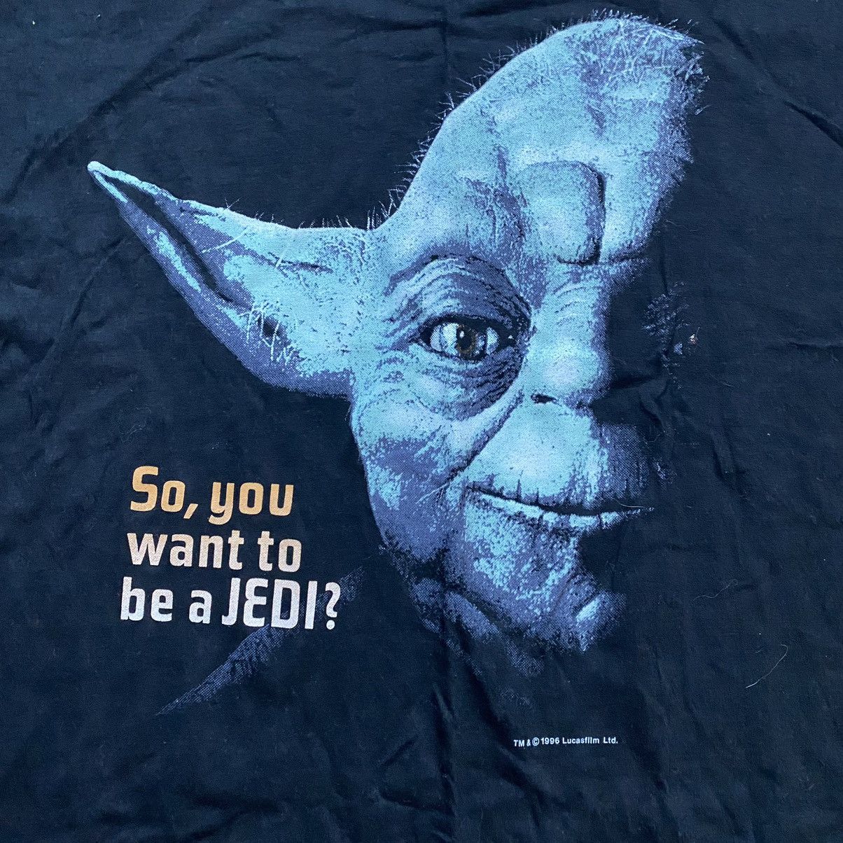 Star Wars × Vintage VINTAGE STAR WARS 1996 YODA BIG PRINT T SHIRT Size US L / EU 52-54 / 3 - 2 Thumbnail
