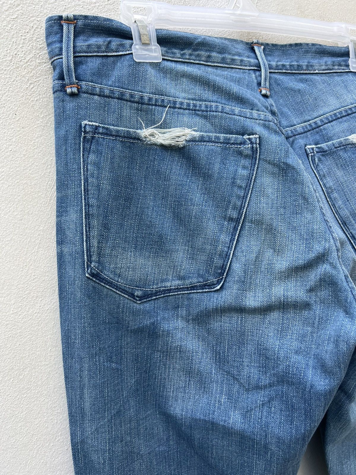 Earnest Sewn Vintage Earnest Sewn Distress Patchwork Denim Bootcut Jeans Size US 32 / EU 48 - 16 Thumbnail