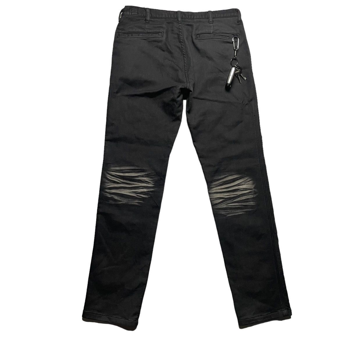 If Six Was Nine × Le Grande Bleu (L.G.B.) 🇯🇵 SEMANTIC DESIGN BLEACH PUNK GOTHIC PANTS Size US 32 / EU 48 - 2 Thumbnail