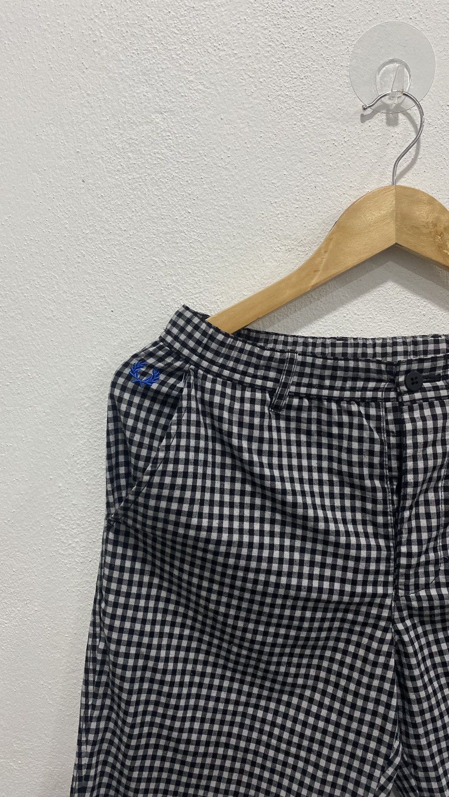 Fred Perry × Japanese Brand VINTAGE FRED PERRY CHECKERED SHORT PANTS FASHION Size US 30 / EU 46 - 2 Thumbnail