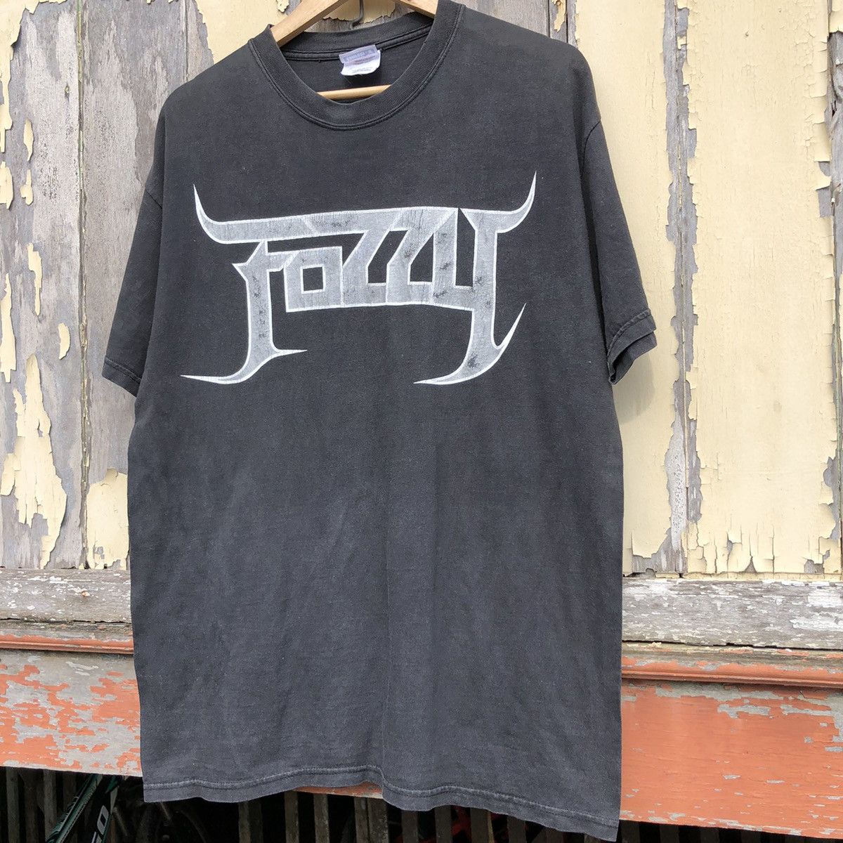Vintage y2k Sunfaded Fozzy Judas Heavy Metal Tshirt