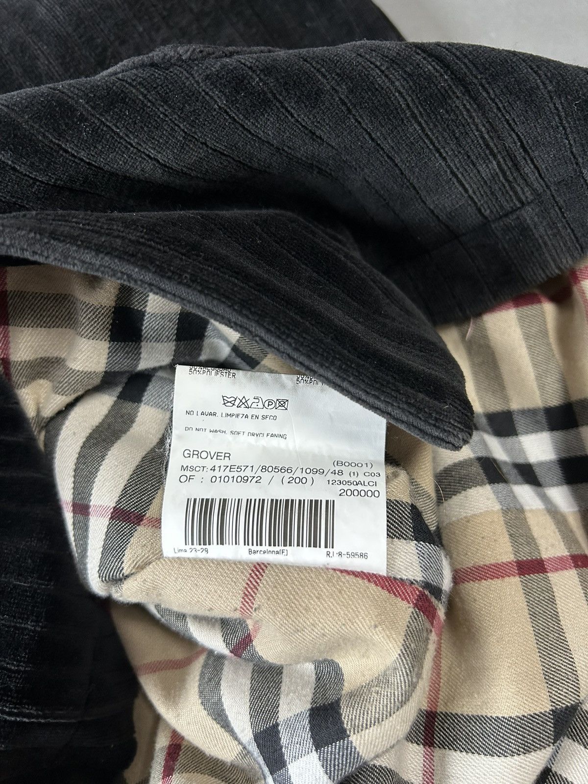 Burberry × Designer × Vintage Burberry black jacket nova check Size US L / EU 52-54 / 3 - 6 Thumbnail