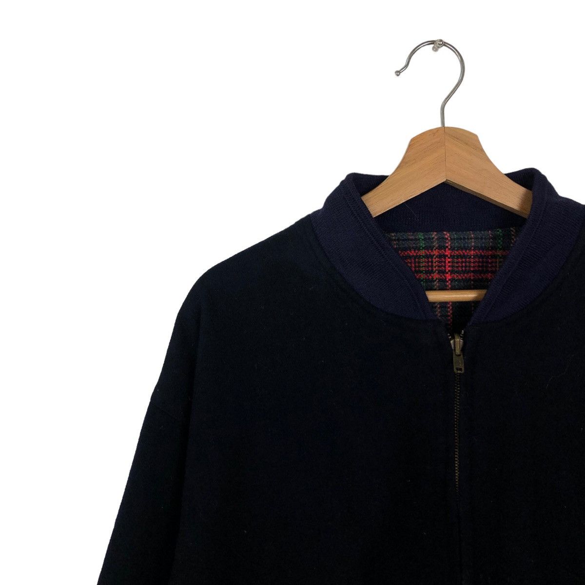 Japanese Brand VINTAGE REVERSIBLE WOOL BOMBER JACKET OTEFFE ISSEY MIYAKE Size US M / EU 48-50 / 2 - 6 Thumbnail