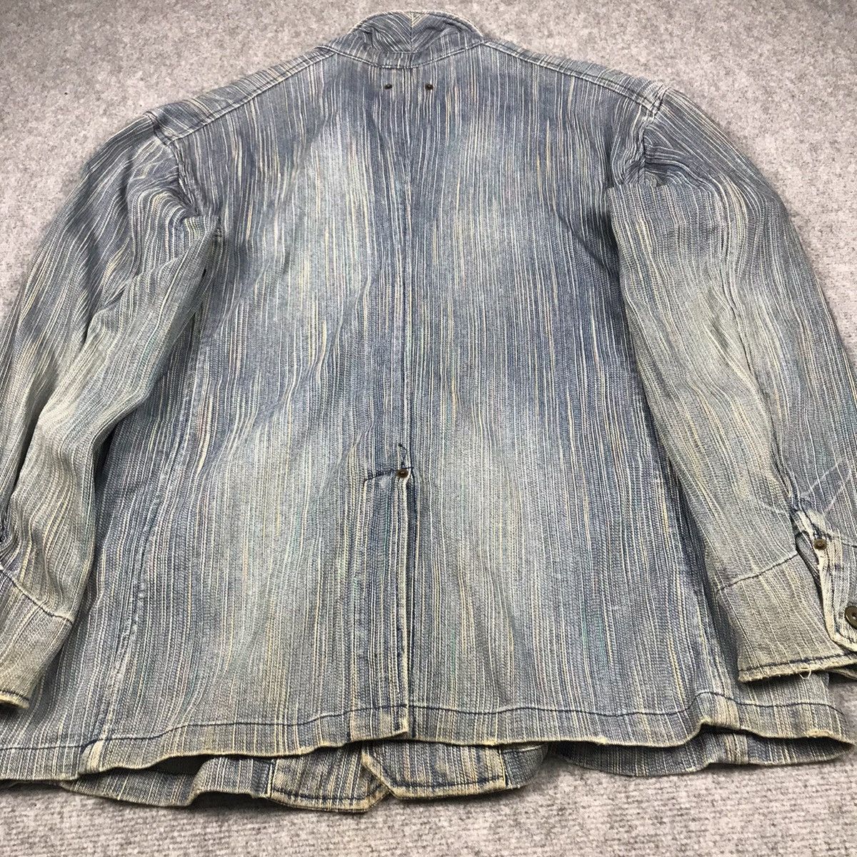 Blue Blue Japan × Japanese Brand DENIM JAPANESE BUTTON UP JACKET Size US L / EU 52-54 / 3 - 13 Thumbnail