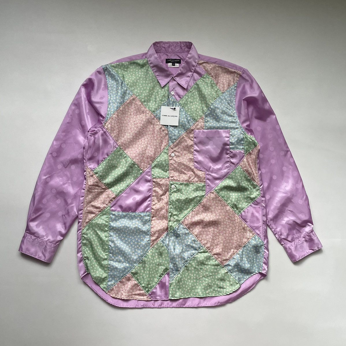 A/W 07 Patchwork Satin Shirt Shirts Button Ups