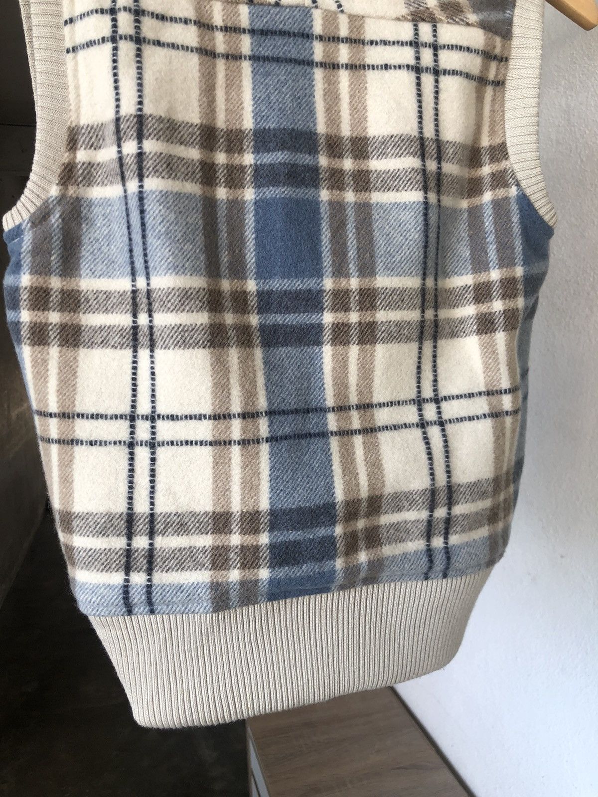 Hussein Chalayan Rare❗️Vintage Hussein Chalayan Checked Wool Vest Jacket Size XS / US 0-2 / IT 36-38 - 15 Thumbnail