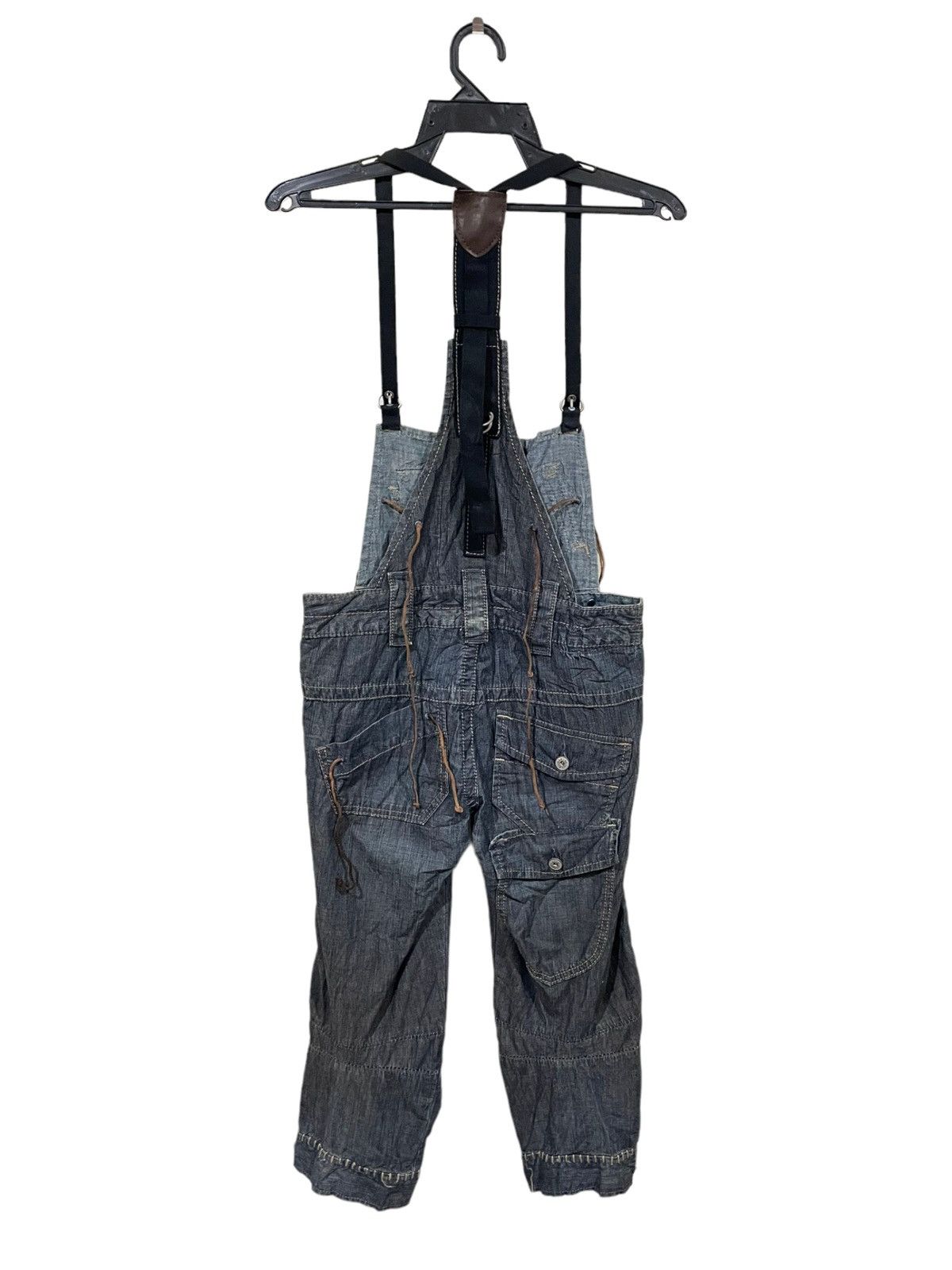 Marithe + Francois Girbaud × Vintage Very Rare🔥Marithe Francoise Girbaud Knee Quarter Jumpsuit Size 32" / US 10 / IT 46 - 4 Thumbnail