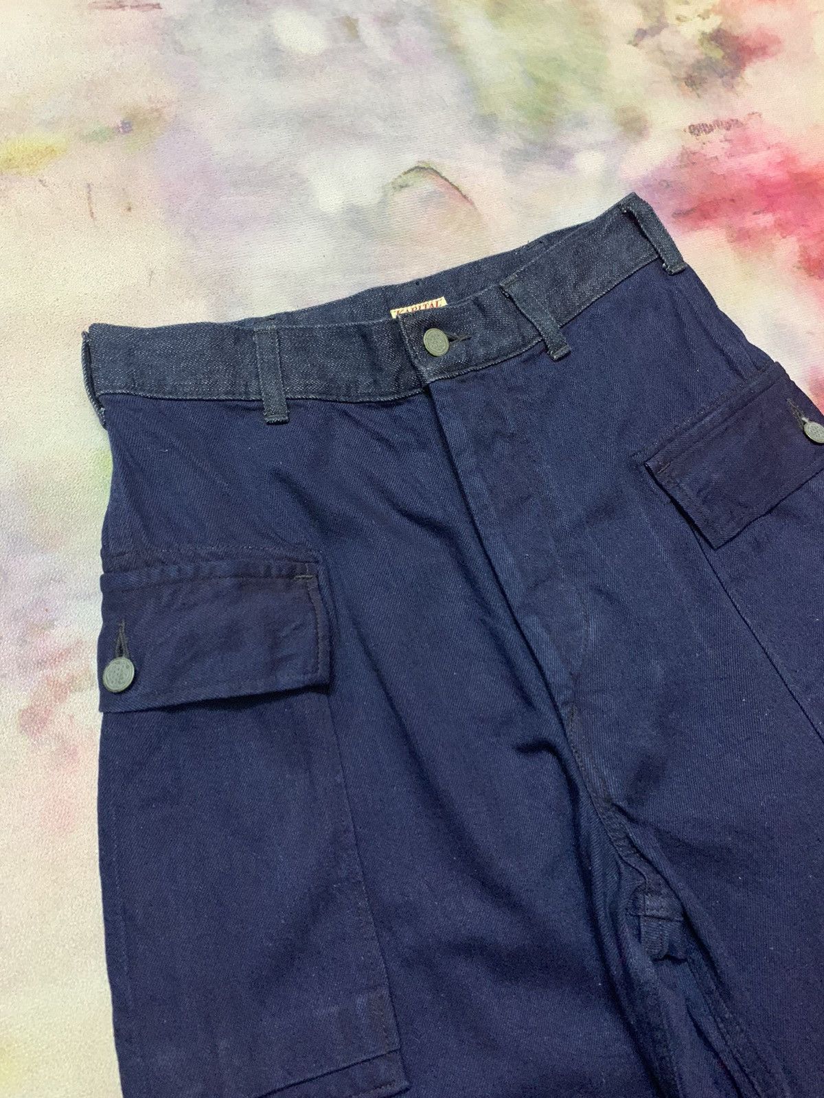 Kapital Rare Kapital x IDG Denim Cargo Pants 13 Stars Button Size US 29 - 5 Thumbnail