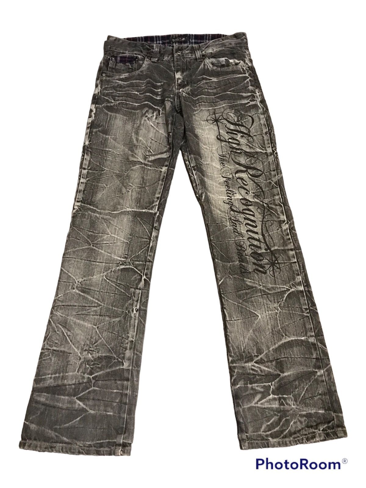 Japanese Brand × Tornado Mart Flare jeans skulls jeans black