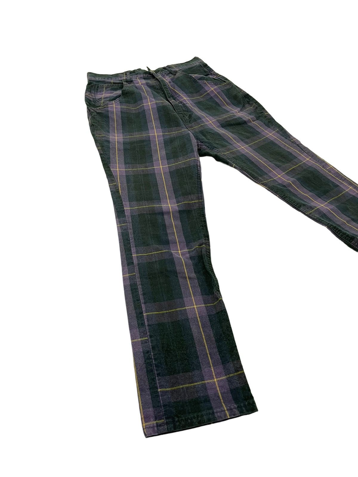 Japanese Brand Drop Croth Kapital Check Pant Slim 5🟦8 Size US 28 / EU 44 - 10 Thumbnail