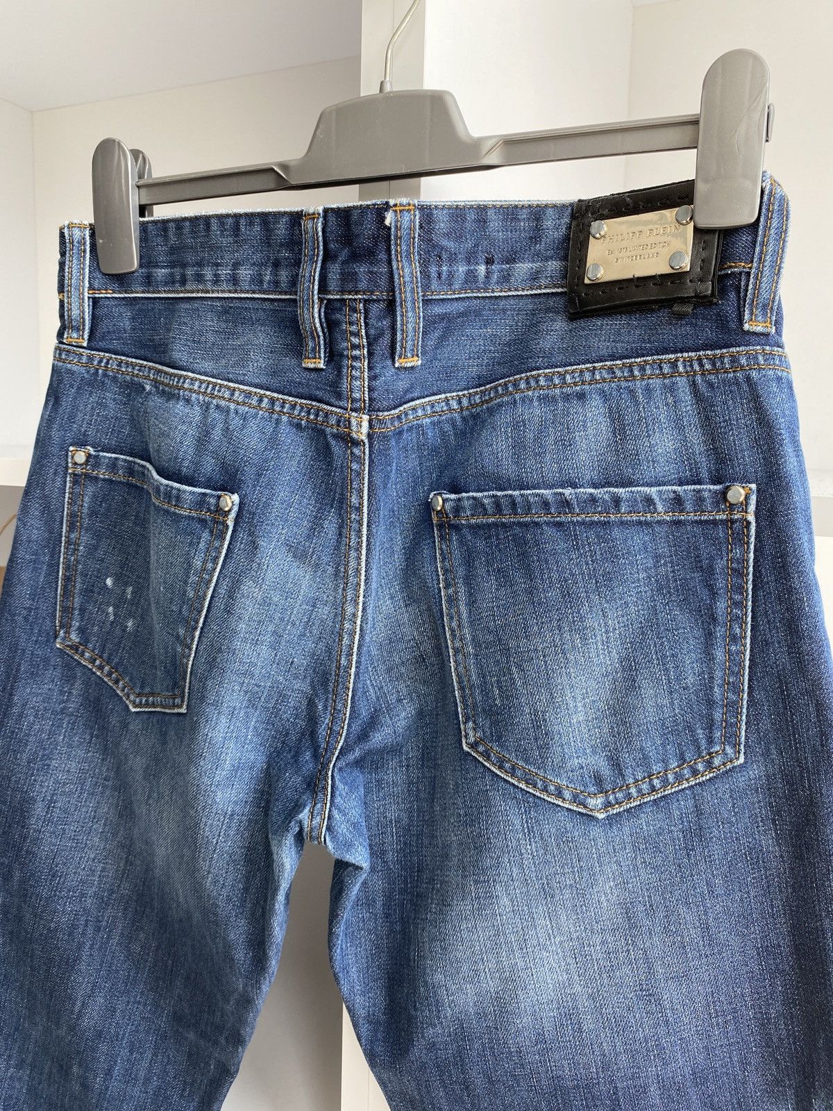 Philipp Plein × Vintage Philipp Plein Jeans Vintage Distressed Size US 33 - 7 Thumbnail