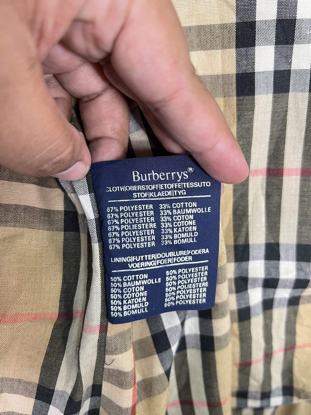 Burberry 🔥BURBERRY NOVA CHECK LINING BELT TRENCHCOAT MADE IN ENGLAND Size US L / EU 52-54 / 3 - 11 Thumbnail