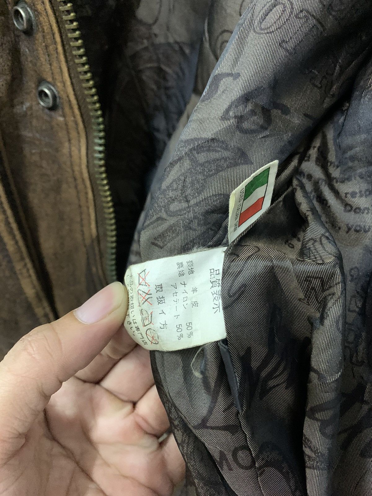Japanese Brand Distressed Leather Jacket Italian Leather Size US M / EU 48-50 / 2 - 10 Thumbnail