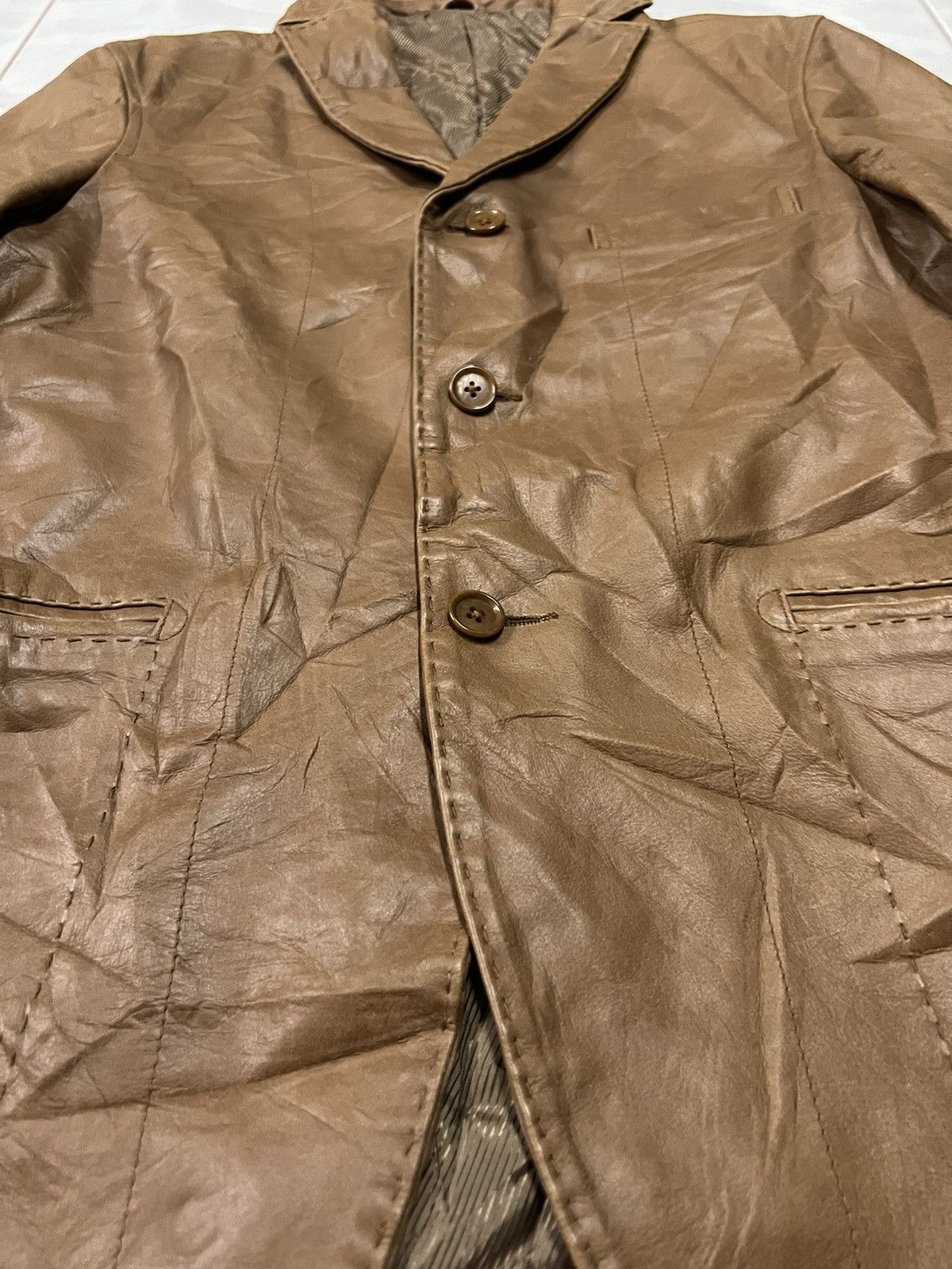Alexander Julian Alexender Julian Sashiko Stitching Genuine leather jacket Size US M / EU 48-50 / 2 - 5 Thumbnail