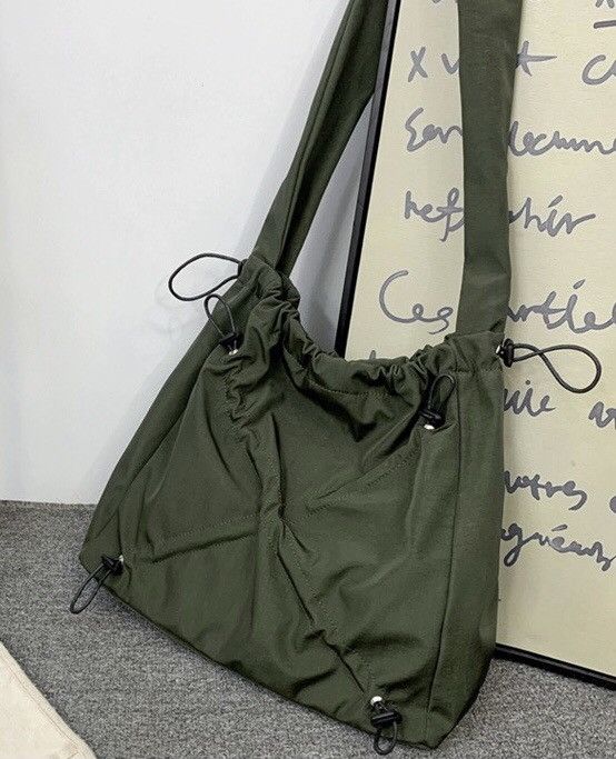 Japanese Brand Military utility ruched nylon messenger bag shoulder bag Size ONE SIZE - 5 Thumbnail