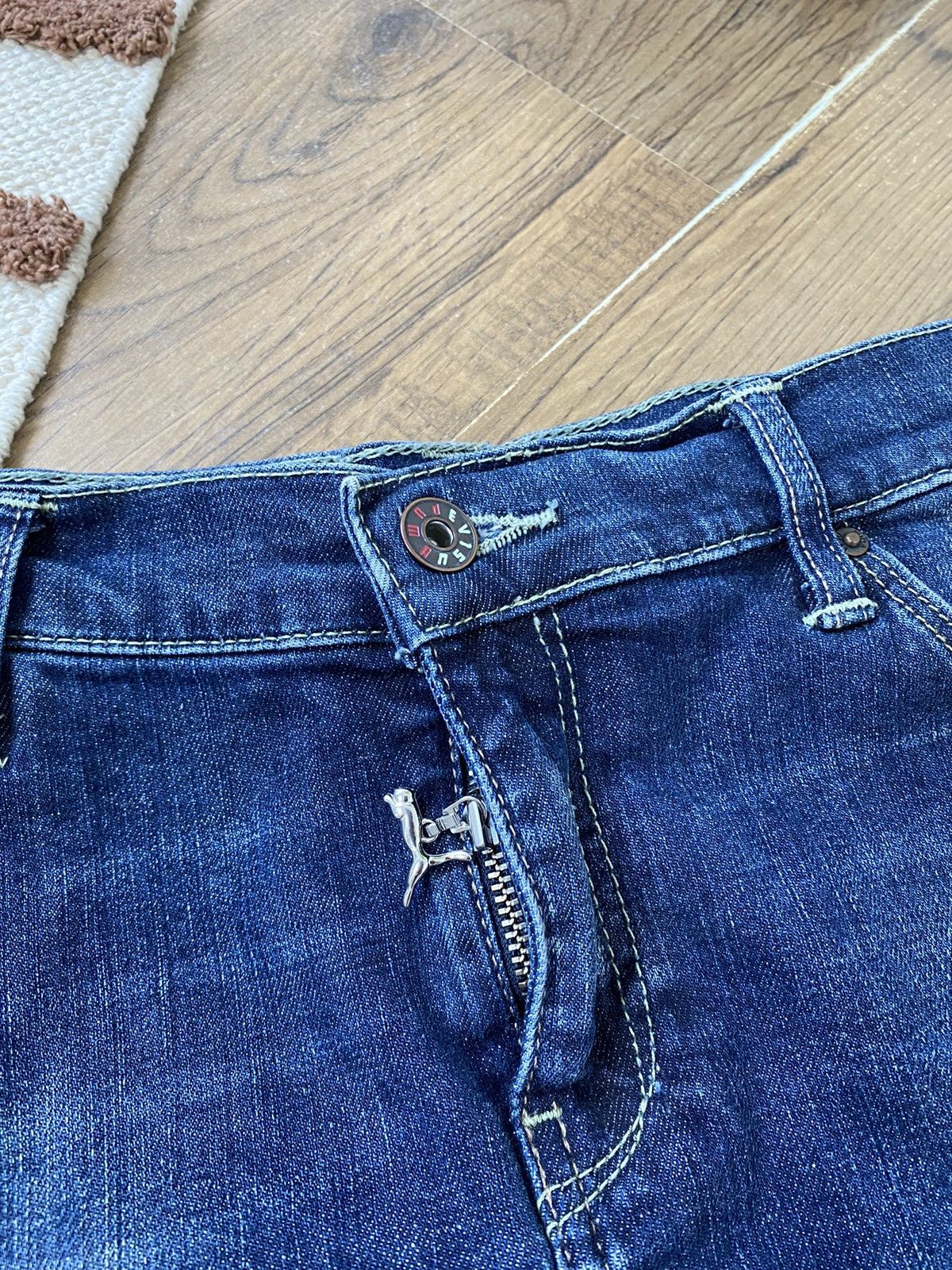 Evisu × Puma EVISU x PUMA - RARE JEANS MINI SKIRT Size 32" / US 10 / IT 46 - 5 Thumbnail