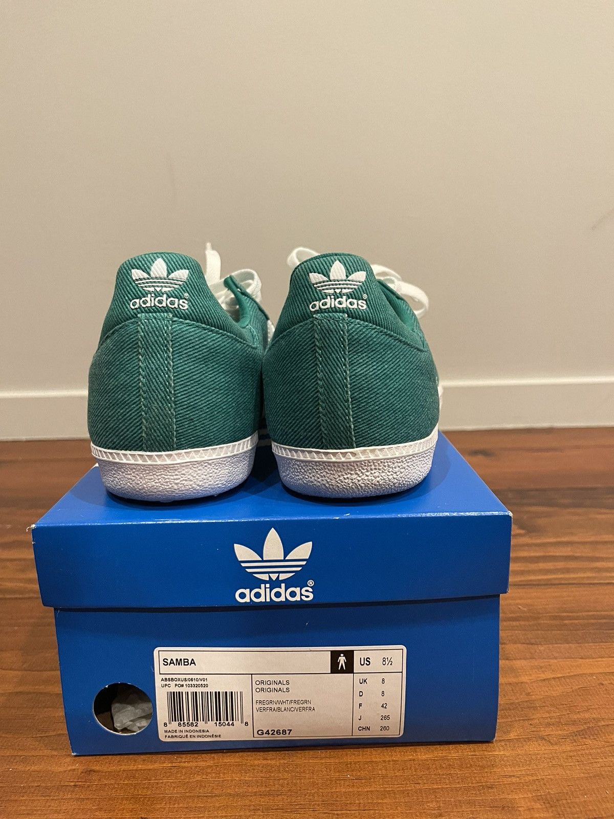 Adidas Adidas Samba Canvas Mint Green/White Size US 8.5 / EU 41-42 - 5 Thumbnail