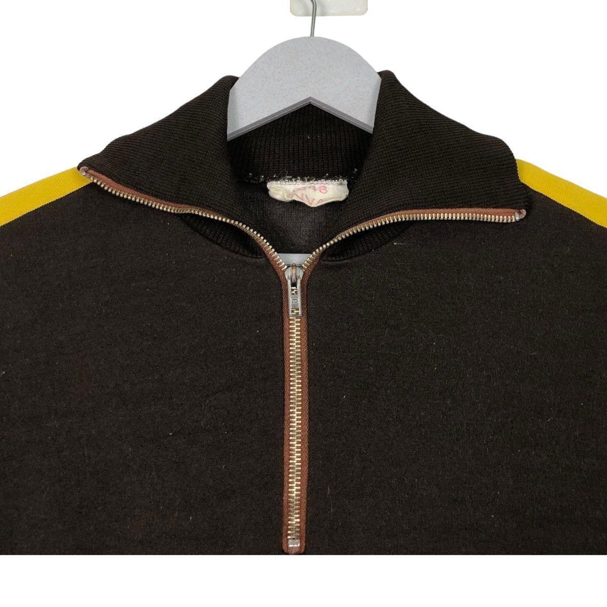 Vintage 🔥1973 ASV GERMAN TRAINER QUARTER ZIP PULLOVER SWEATER Size US M / EU 48-50 / 2 - 4 Thumbnail