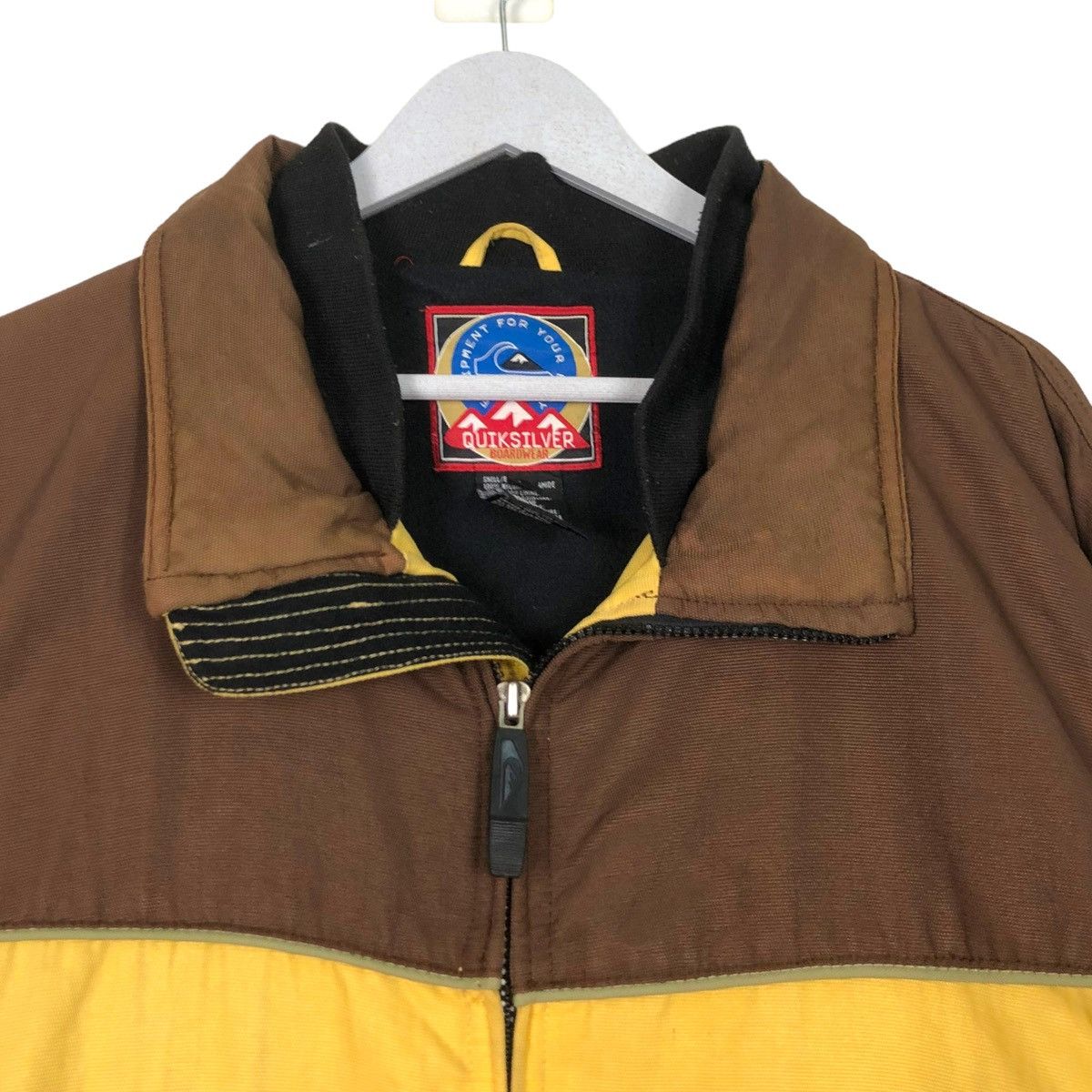 Quiksilver × Vintage 💥Y2K QUIKSILVER SNOWBOARD ZIPPER CANVAS JACKET Size US L / EU 52-54 / 3 - 5 Thumbnail