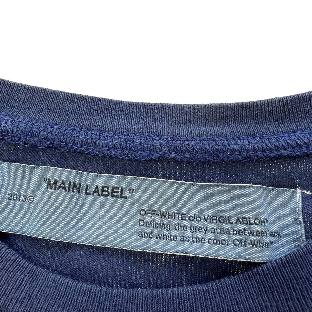 Off-White Off-White Skeletons Blue T Shirt Size US S / EU 44-46 / 1 - 5 Thumbnail