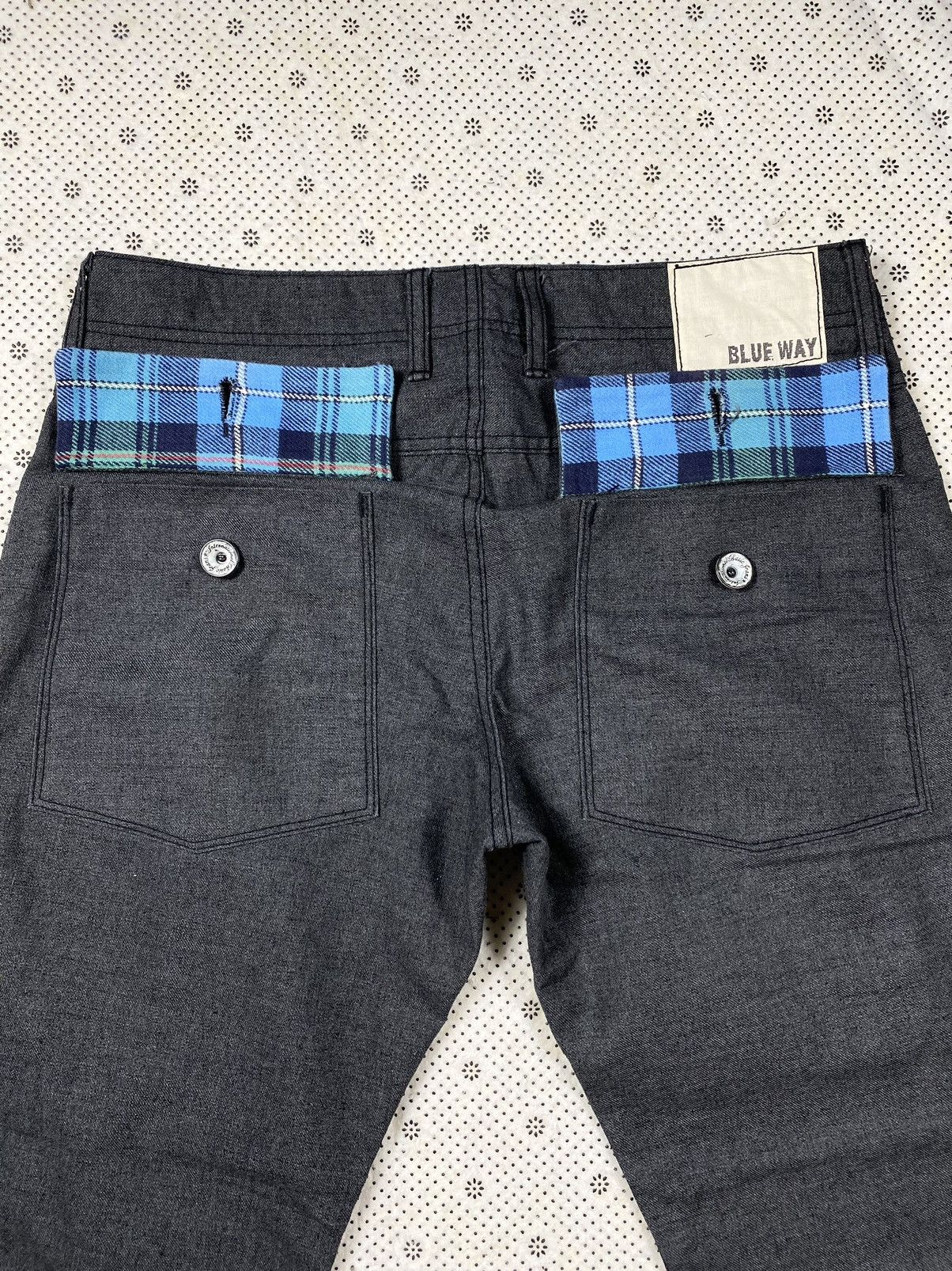 Japanese Brand Salt & Papper Pant By Blue Ways Japanease Brand Size US 35 - 6 Thumbnail