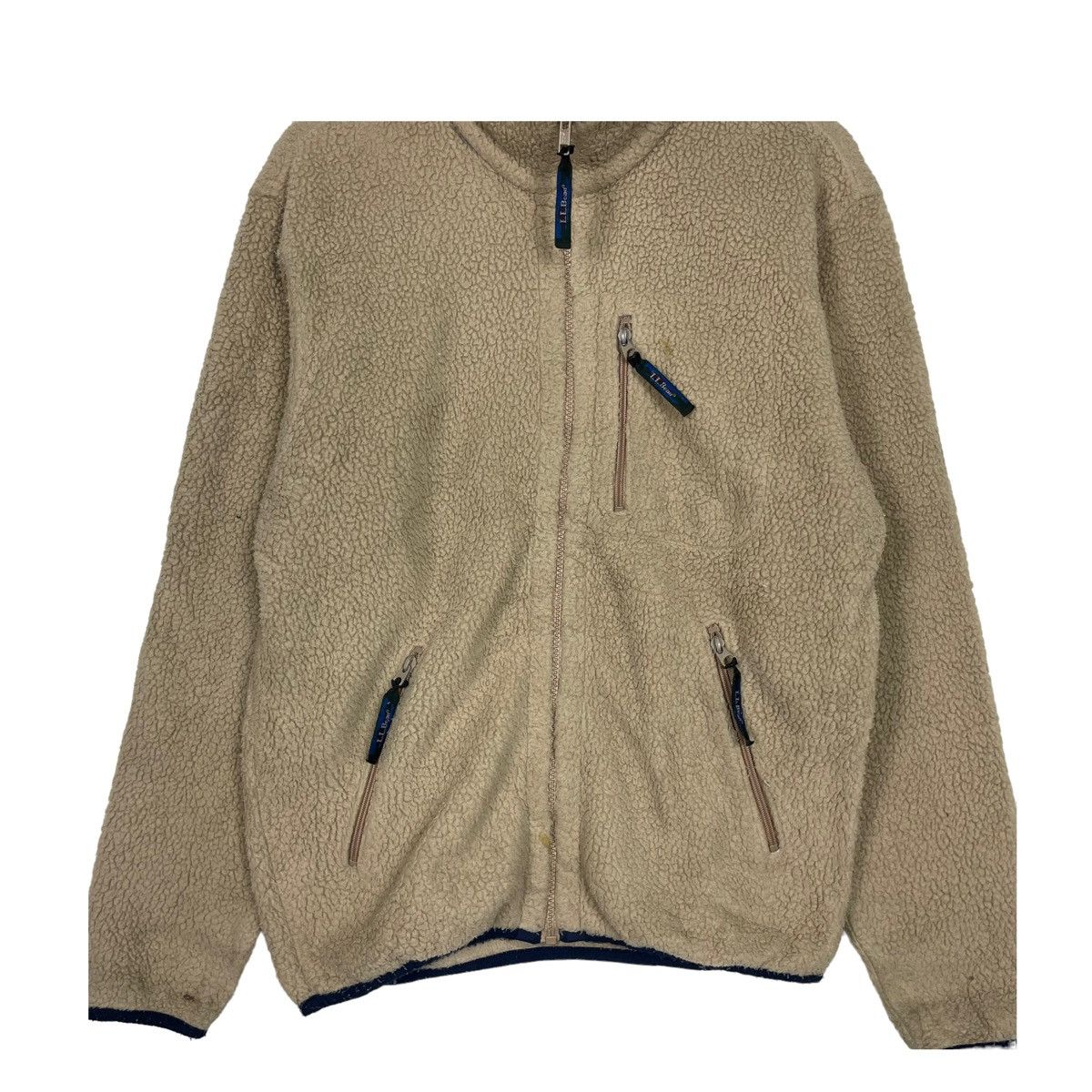 L.L. Bean × Other 💥Y2K LLBEAN DEEPILE FLEECE SWEATER ZIPPER JACKET Size US M / EU 48-50 / 2 - 5 Thumbnail
