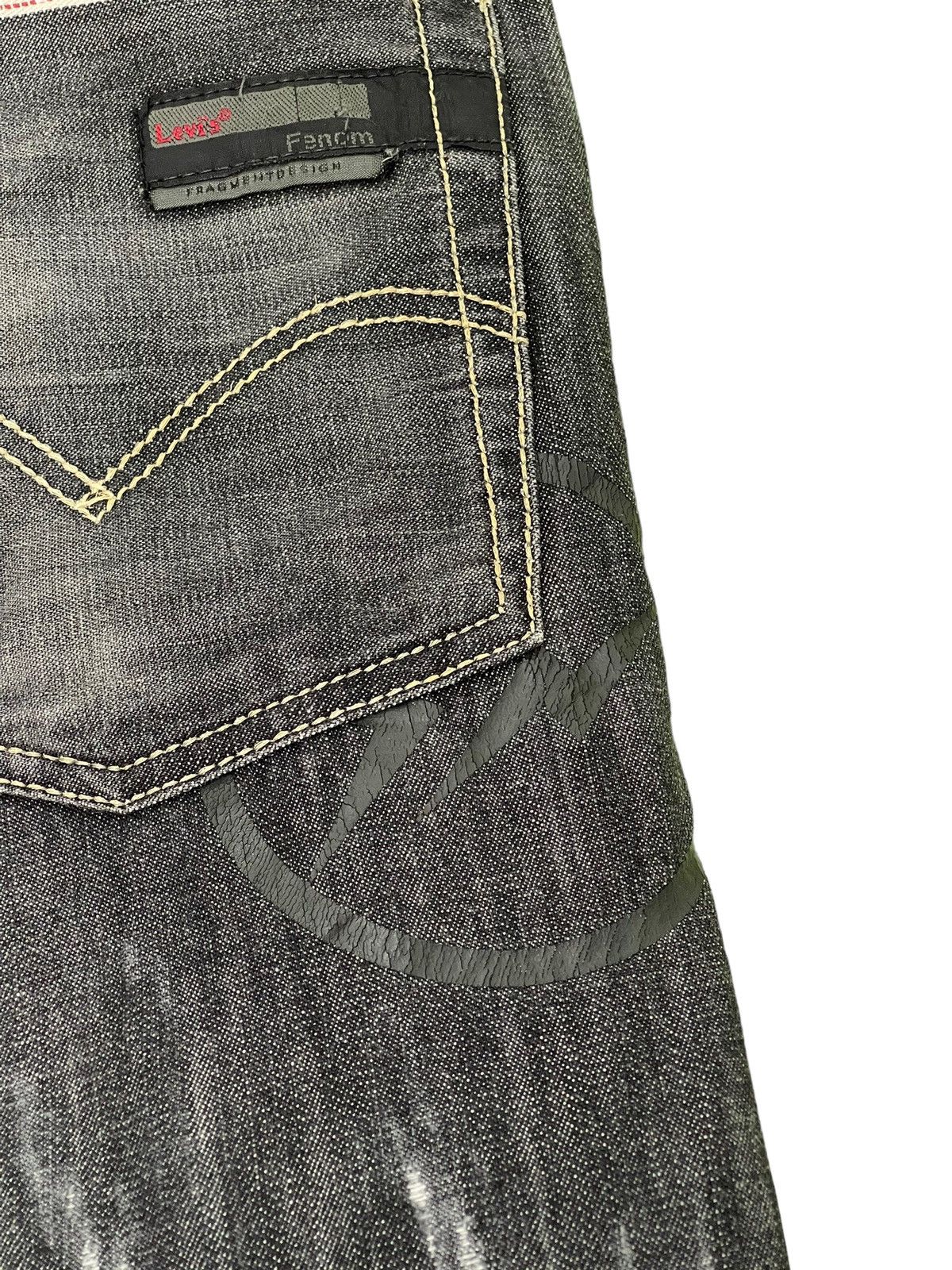 Fragment Design Levi’s Fenom Fragment Design Distres Thin Denim Regular 6🟦0 Size US 32 / EU 48 - 9 Thumbnail