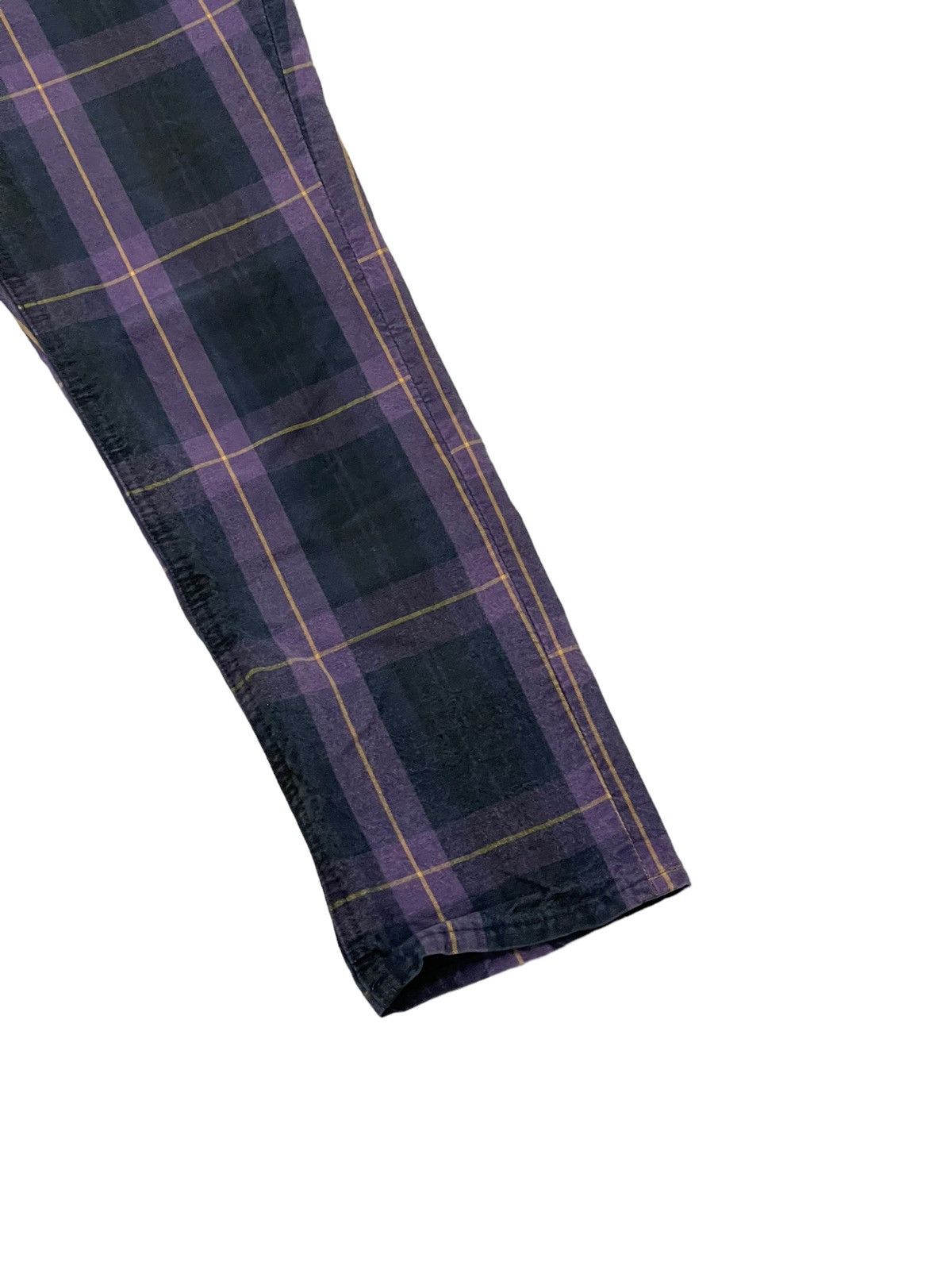 Japanese Brand Drop Croth Kapital Check Pant Slim 5🟦8 Size US 28 / EU 44 - 12 Thumbnail