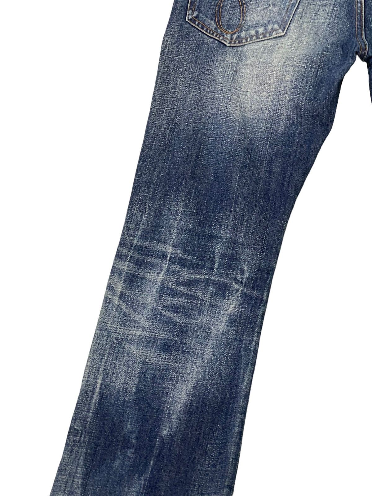 Japanese Brand Flare Jeans Rico Japan Distress Faded Low Rise Boot Cut 6🟦1 Size US 30 / EU 46 - 16 Thumbnail