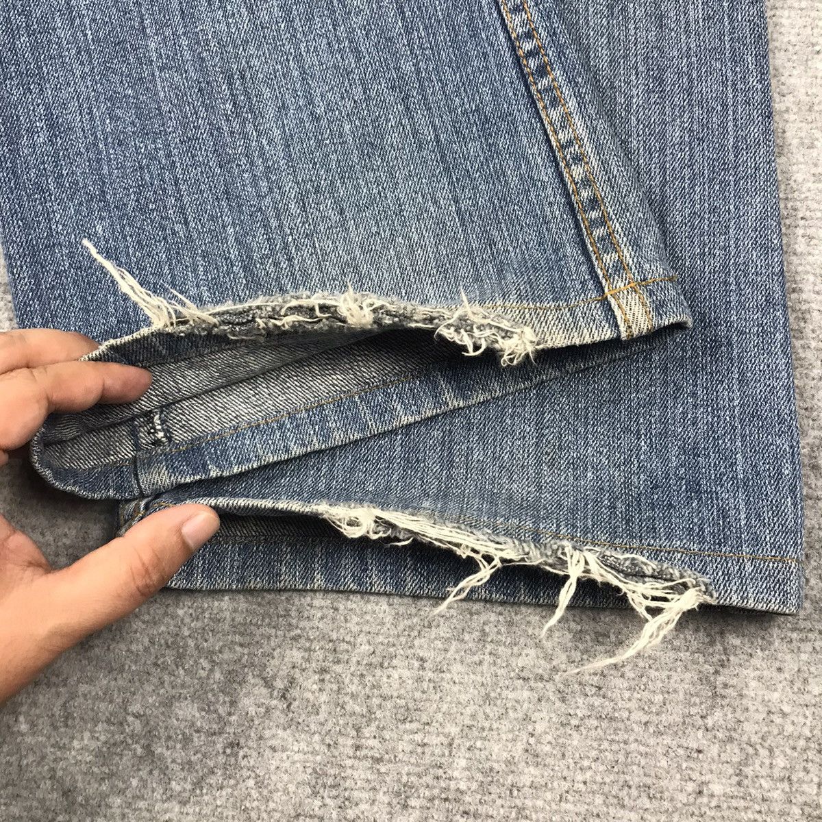 Other FLARE JENAS😈NYLAUS JEANS RIPPED DISTRESSED BOOTCUT PANTS Size US 30 / EU 46 - 15 Thumbnail