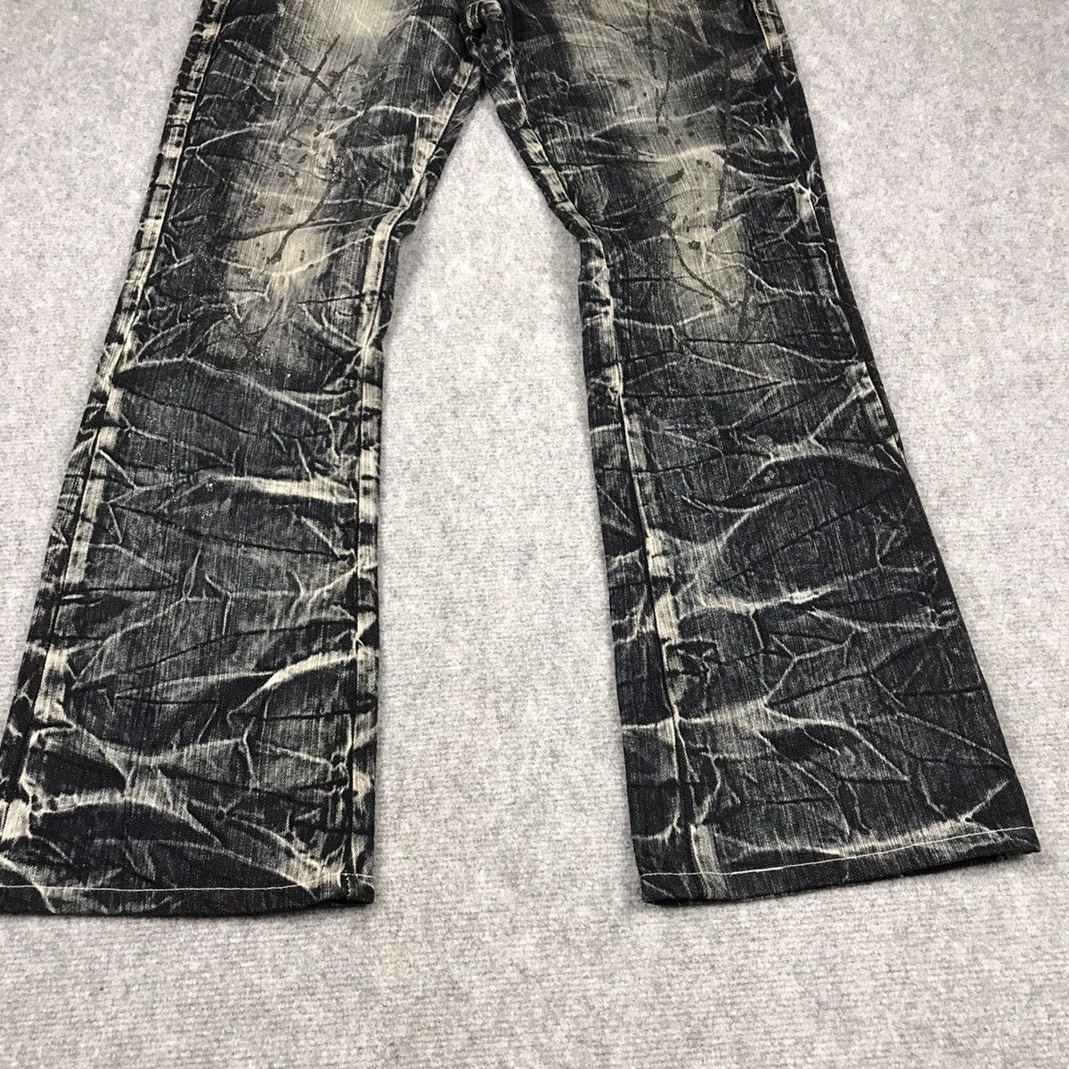 Japanese Brand FLARE DENIM⚡️BLOB BY BLUE BOOTCUT PUNK DENIM PANTS /130 Size US 30 / EU 46 - 2 Thumbnail