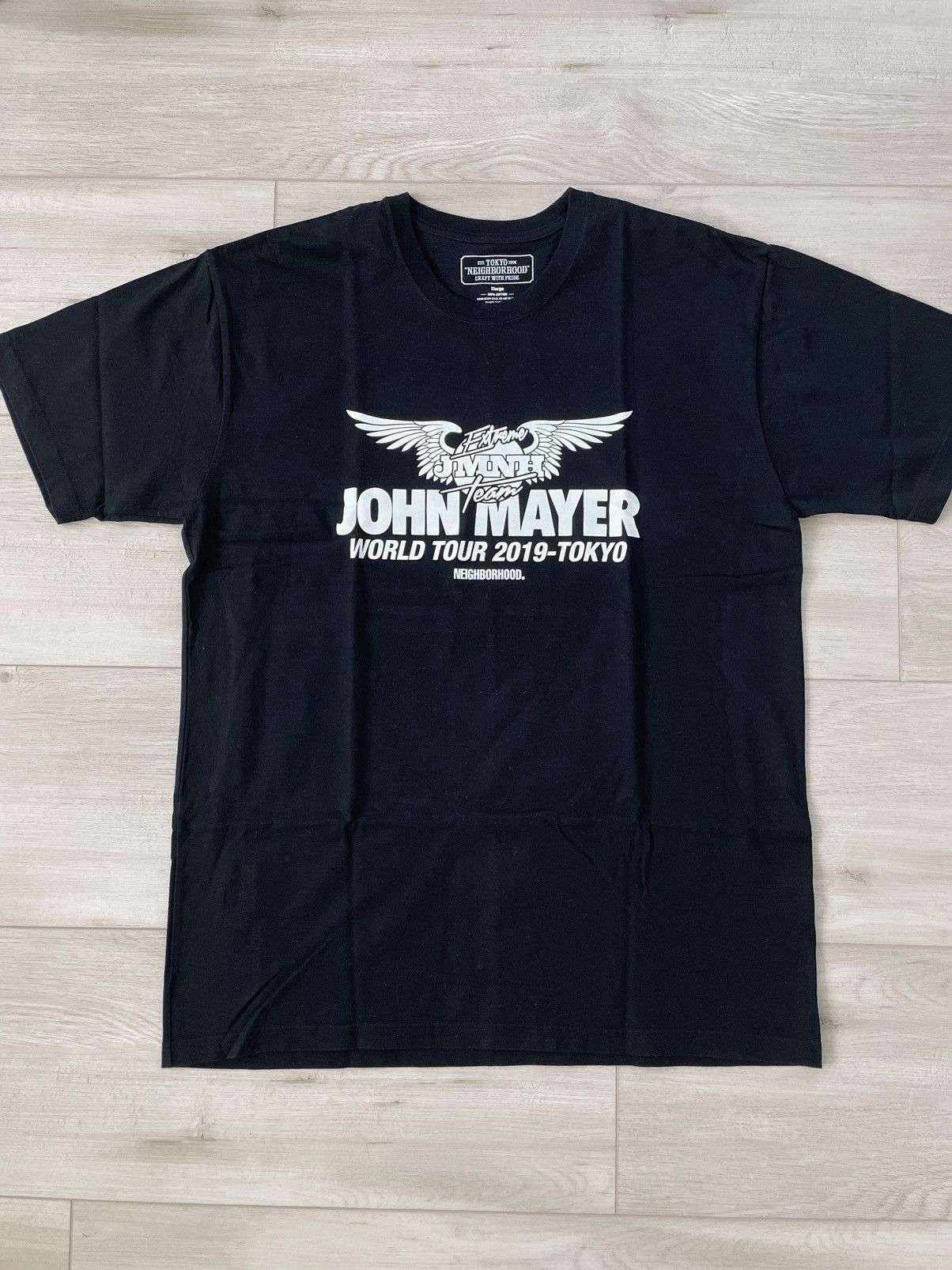 image of John Mayer × Neighborhood Tokyo Exclusive Collab Tee Shirt in Black, Men's (Size XL)